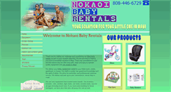 Desktop Screenshot of nokaoibabyrentals.com